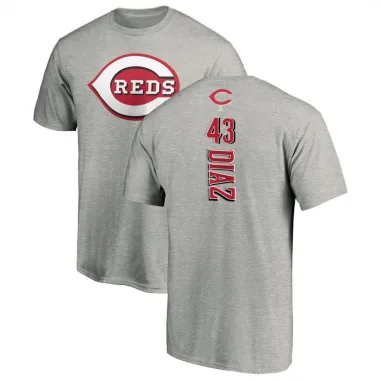 Ash Youth Alexis Diaz Cincinnati Reds Backer T-Shirt -