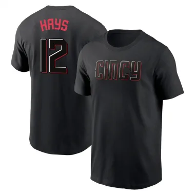 Black Men's Austin Hays Cincinnati Reds 2023 City Connect T-Shirt