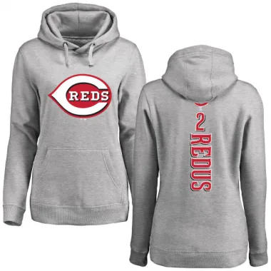 Red Women's Gary Redus Cincinnati Reds Ash Backer Pullover Hoodie