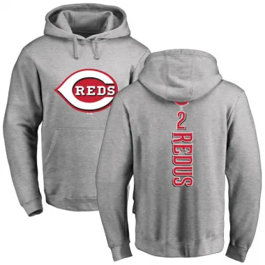 Red Youth Gary Redus Cincinnati Reds Ash Backer Pullover Hoodie